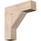 Ekena Millwork Traditional Block Smooth Bracket, Douglas Fir, 3 1/2"W x 14"D x 14"H BKT04X14X14TRA05SDF - alternate 1